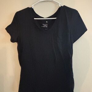 So Women's Black V-Neck Top